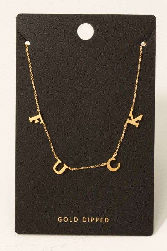 “Fuck” Necklace