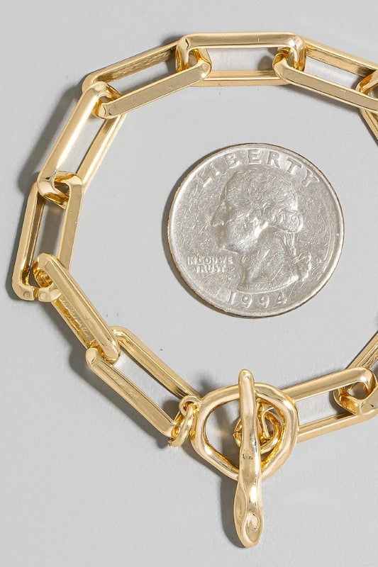 Rectangle Toggle Bracelet