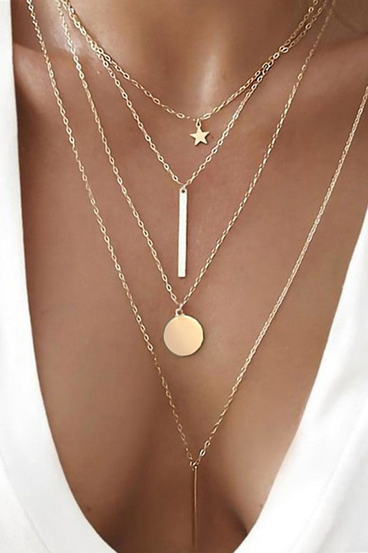 Layered Pendant Necklace